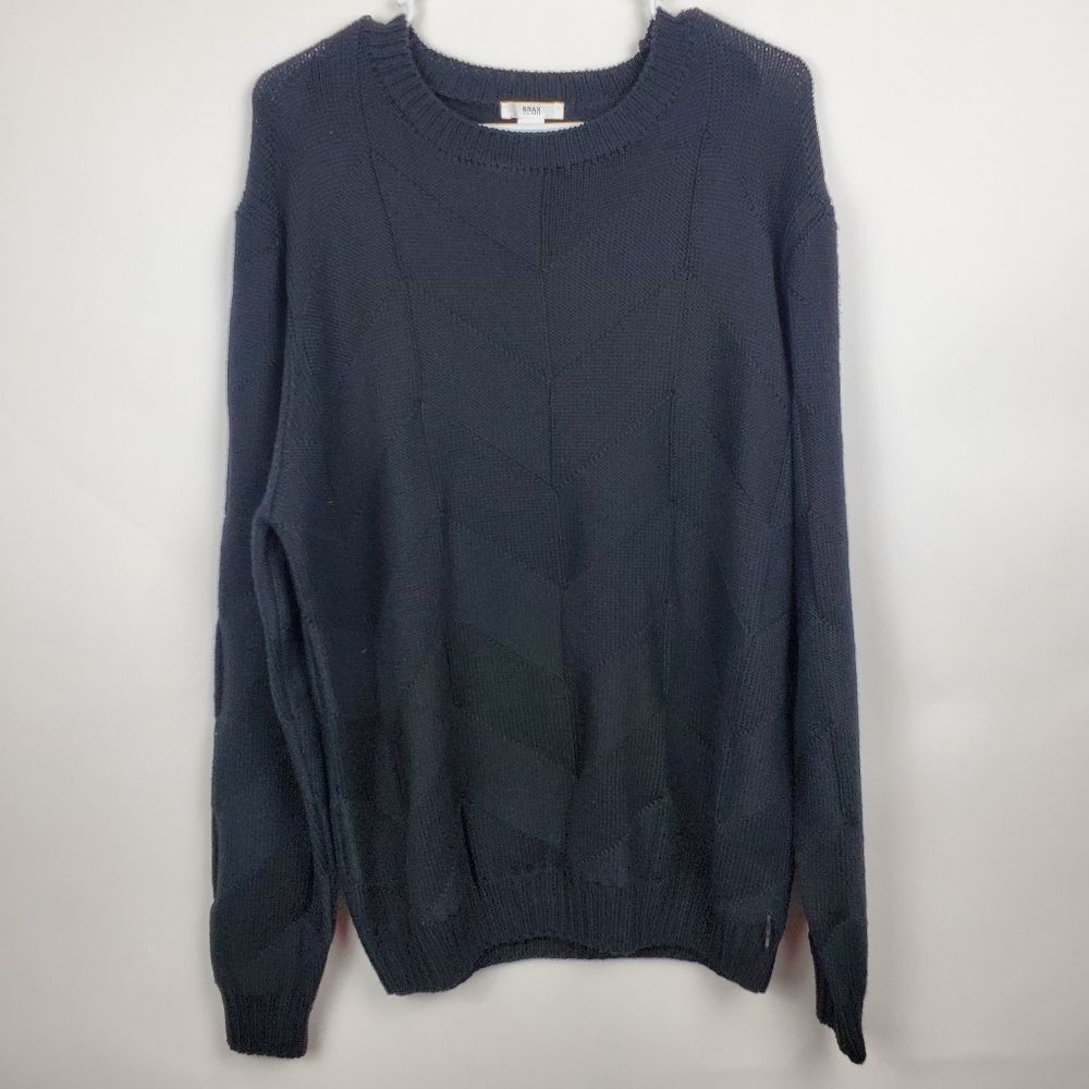 BRAX Feel Good RICK Wool Pullover Ribbed Knit Crew Neck Sweater Sweatshirt Mens